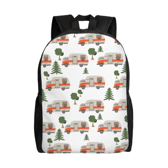 Easygd Camp Van Versatile and Stylish Backpack: Comfort, Storage, and Durability for College,Work, Travel, and Everyday Use