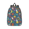 thumbnail image 1 of Easygd Cartoon Space Canvas Backpack: Stylish, Lightweight, and Versatile with Large Capacity and Adjustable Straps –, 1 of 7