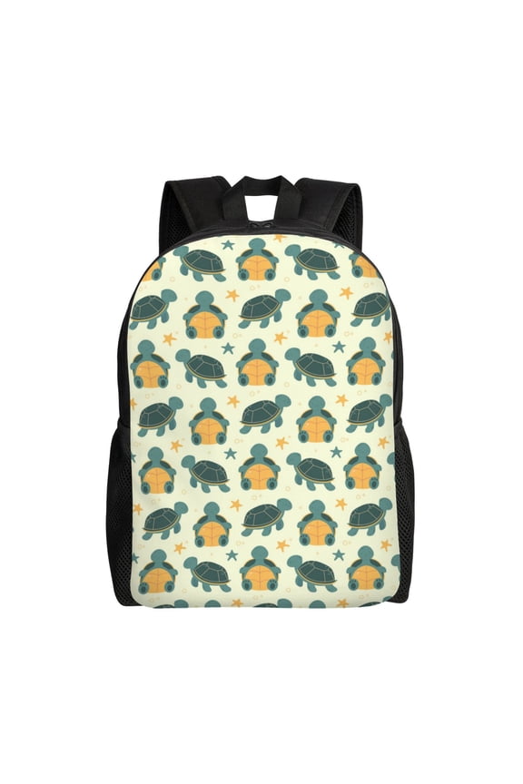 Easygd Cartoon Turtles Versatile and Stylish Backpack: Comfort, Storage, and Durability for College,Work, Travel, and Everyday Use