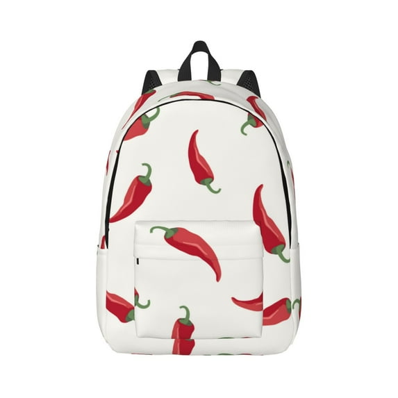 Easygd Chili Canvas Backpack: Stylish, Lightweight, and Versatile with Large Capacity and Adjustable Straps –