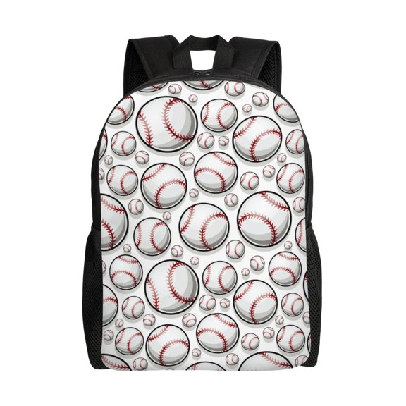 Easygd Cute Baseball Versatile and Stylish Backpack: Comfort, Storage, and Durability for College,Work, Travel, and Everyday Use