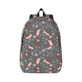 thumbnail image 1 of Easygd Hedgehogs and Flowers1 Canvas Backpack: Stylish, Lightweight, and Versatile with Large Capacity and Adjustable Straps –, 1 of 7