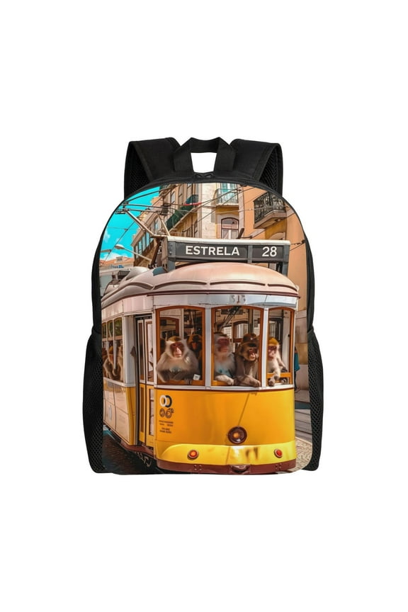 Easygd Modern Urban Monkey Versatile and Stylish Backpack: Comfort, Storage, and Durability for College,Work, Travel, and Everyday Use