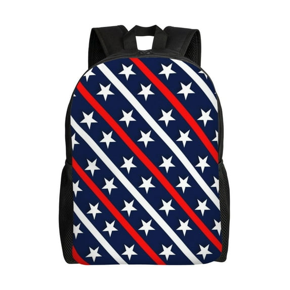 Easygd Patriotic Star Versatile and Stylish Backpack: Comfort, Storage, and Durability for College,Work, Travel, and Everyday Use