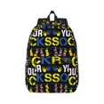 thumbnail image 1 of Easygd Rock Your Socks Canvas Backpack: Stylish, Lightweight, and Versatile with Large Capacity and Adjustable Straps –, 1 of 7