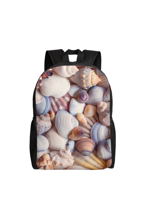 Easygd Sea Shells Versatile and Stylish Backpack: Comfort, Storage, and Durability for College,Work, Travel, and Everyday Use