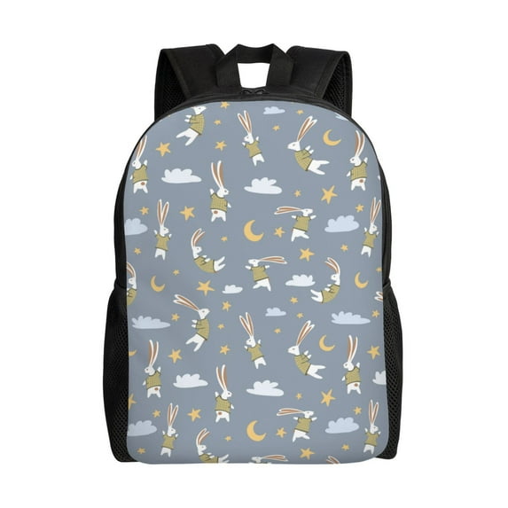Easygd Sleep Rabbit Versatile and Stylish Backpack: Comfort, Storage, and Durability for College,Work, Travel, and Everyday Use