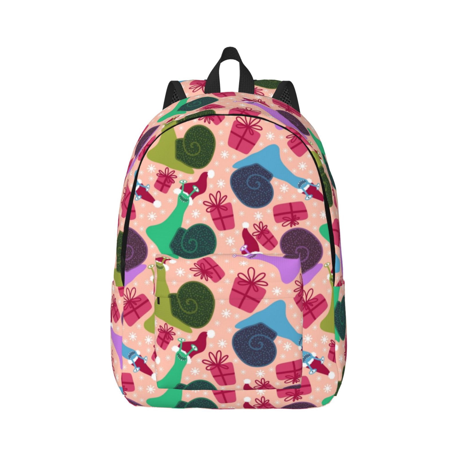 Easygd Snails Canvas Backpack: Stylish, Lightweight, and Versatile with ...