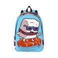 thumbnail image 1 of Easygd Sushi Salmon Surfing Canvas Backpack: Stylish, Lightweight, and Versatile with Large Capacity and Adjustable Straps –, 1 of 7