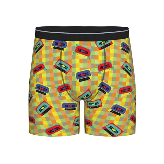 Easygdp 90s Audio Tape Men's Boxer Briefs Men’s Underwear Boxer Briefs for Men
