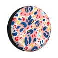thumbnail image 1 of Easygdp Abstract Leopard Print Automobile Tire Dust Cover, 14-17in Spare Tire Cover Universal Fit for Trailer, Car, Truck, SUV, Jeep - 15 inch, 1 of 9