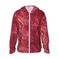 thumbnail image 1 of Easygdp Abstract Red Marble Lightweight Long Sleeve Sun Shirt Sports long-Sleeved Sun Protective Clothing, Quick Drying Breathable - Medium, 1 of 9