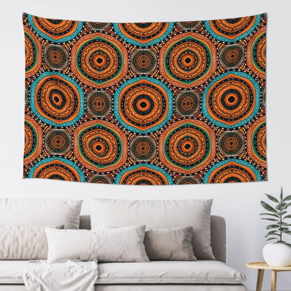 Easygdp African Tribal Style Tapestry Wall Hanging, Wall Tapestries for Bedroom Aesthetic Living Room Office Decor 60x40in