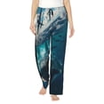 thumbnail image 1 of Easygdp Airplane Shark Women's Drawstring Pajama Pants | Lounge Joggers Sweatpants | Comfy Sleepwear | Yoga Pants-Small, 1 of 6