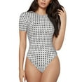thumbnail image 1 of Easygdp Airplane Women's One-Piece Swimsuit Slim Fit Crew Neck Bodysuit Athletic Swimwear with Concealed Buckle - Medium, 1 of 9