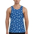 thumbnail image 1 of Easygdp Airplanes in the Sky Men's Tank Top, Sleeveless Muscle T Shirts, Breathable, Quick-Dry, Loose for Gym, Running, Fitness - XX-Large, 1 of 9