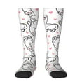 thumbnail image 1 of Easygdp Alpacas And Hearts Fashionable Adult Sockings&Sports Sockings&Breathable Sockings, Non-Pilling,Contrasting Color Design, 1 of 9