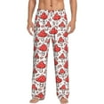 thumbnail image 1 of Easygdp Amanita Red Mushroom Men's Pajama Pant, Sleep Elastic Waistband Lounge Pants - Small, 1 of 9