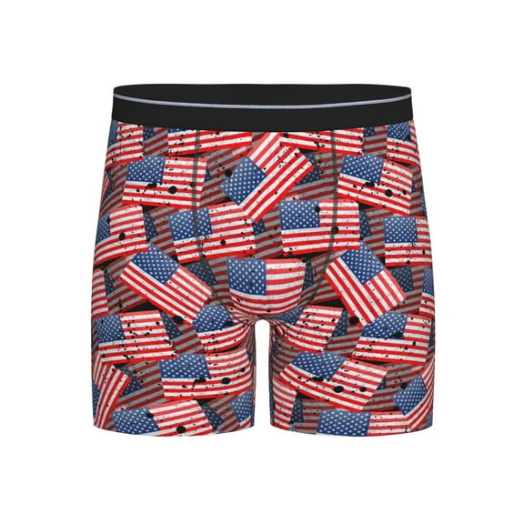 Easygdp America Flags1 Men's Boxer Briefs Men’s Underwear Boxer Briefs for Men