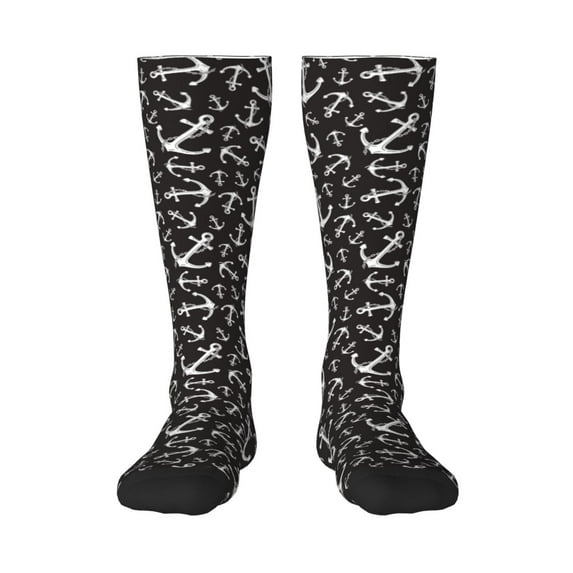 Easygdp Anchor Fashionable Adult Sockings&Sports Sockings&Breathable Sockings, Non-Pilling,Contrasting Color Design