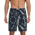 thumbnail image 1 of Easygdp Anchor and Lighthouse Men's Short Pajama Pants, Sleep Shorts, Household Pants, Casual Pants with Pockets - Small, 1 of 9