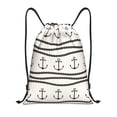 thumbnail image 1 of Easygdp Anchors and Ropes Drawstring Backpack, Beach Sackpack, Travel Sackpack Lightweight for Sports, Gym, Travel, Swimming - Medium, 1 of 9