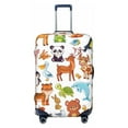 thumbnail image 1 of Easygdp Animal Cartoon Style Double-Sided Printed Elastic Suitcase Protective Cover,Invisible Zipper, Business Trip Luggage Cases,Washable And Resistant To Falling -Large, 1 of 9