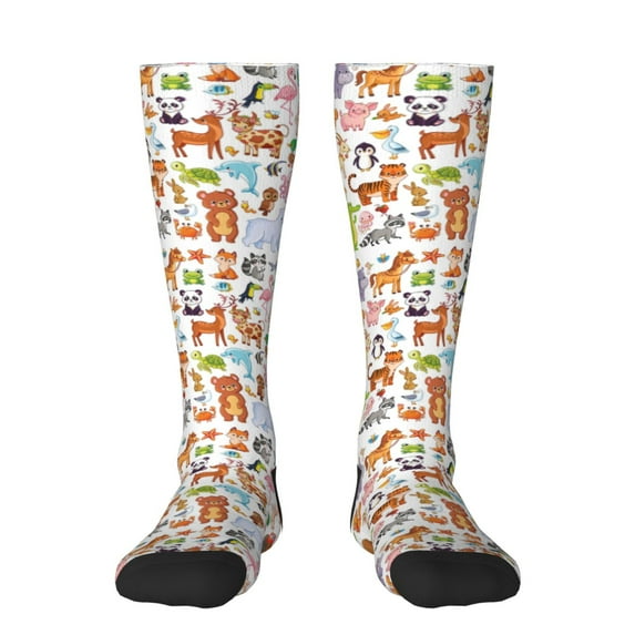 Easygdp Animal Cartoon Style Fashionable Adult Sockings&Sports Sockings&Breathable Sockings, Non-Pilling,Contrasting Color Design