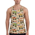 thumbnail image 1 of Easygdp Animal Truck Men's Tank Top, Sleeveless Muscle T Shirts, Breathable, Quick-Dry, Loose for Gym, Running, Fitness - Small, 1 of 9