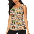 thumbnail image 1 of Easygdp Animal Truck Women's Workout Tank Top, Running Top, Hiking Shirt, Quick-Dry for Running, Yoga, Hiking - XX-Large, 1 of 9