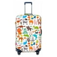 thumbnail image 1 of Easygdp Animals Print Elastic and Washable Suitcase Protective Cover with Hidden Zipper Fits 18-32 inch Luggage -Small, 1 of 9