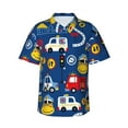 thumbnail image 1 of Easygdp Animals Rescue Team Men's Hawaiian Shirts Print Lapel Short Sleeve for Beach, vacation, party, casual occasions - XX-Large, 1 of 9