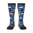 thumbnail image 1 of Easygdp Animals Rescue Team Soccer Socks Sport Knee High Socks Calf Compression Athletic Socks for Men and Women, 1 of 9