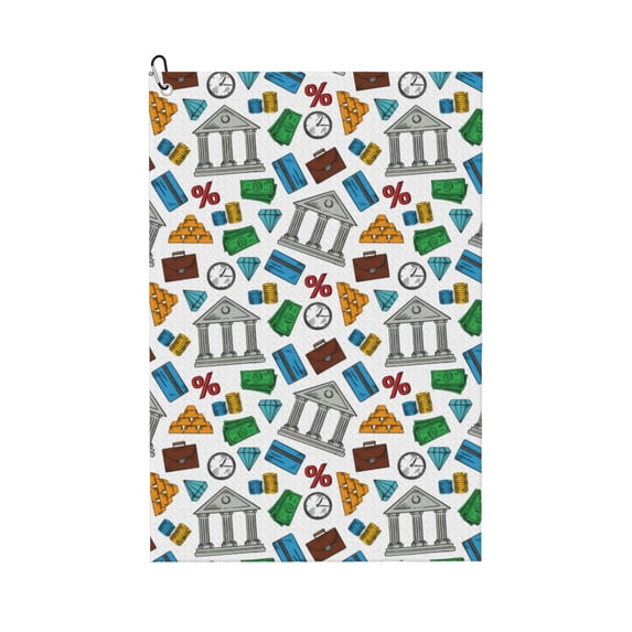 Easygdp Art Of Livings Golf Towel 24x16in for Men and Women with Carabiner Clip for Easy Attachment
