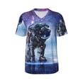 thumbnail image 1 of Easygdp Astronauts Start Running Men's Muscle T-Shirt Men's Baseball Short Sleeves, for Gym Workout Athletic with Button - 3X-Large, 1 of 9