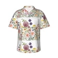 thumbnail image 1 of Easygdp Autumn Garden Men's Hawaiian Shirts Print Lapel Short Sleeve for Beach, vacation, party, casual occasions - Large, 1 of 9