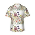thumbnail image 1 of Easygdp Autumn Garden Men's Hawaiian Shirts Print Lapel Short Sleeve for Beach, vacation, party, casual occasions - X-Large, 1 of 9