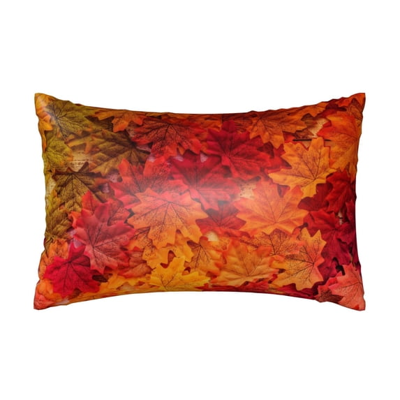 Easygdp Autumn Leaf Pillowcase 20×30 inches, Throw Pillowcase with Invisible Zipper for Bedroom, Sofa, Office