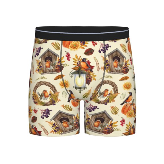 Easygdp Autumn Vintage Men's Boxer Briefs Men’s Underwear Boxer Briefs for Men