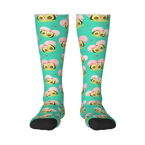 Easygdp Avocado Lovers Fashionable Adult Sockings&Sports Sockings&Breathable Sockings, Non-Pilling,Contrasting Color Design