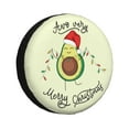 thumbnail image 1 of Easygdp Avocado Merry Christmas Wheel Sun Guard, Spare Tire Cover,Universal Trailer Suv Truck Camper Travel,Easy To Install And Remove -15 Inch, 1 of 9