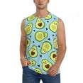thumbnail image 1 of Easygdp Avocado and Hearts Men's Breathable Tank Tops Sleeveless Sporty T Shirts for Basketball, Mountaineering, Bodybuilding -XX-Large, 1 of 8