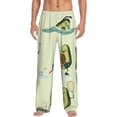 thumbnail image 1 of Easygdp Avocado for Exercise Men's Pajama Pant, Sleep Elastic Waistband Lounge Pants - Medium, 1 of 9