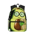 thumbnail image 1 of Easygdp Avocado with Glasses Casual Laptop Backpack, Large Capacity Schoolpack for School, Travel, Business, 1 of 8