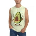 thumbnail image 1 of Easygdp Avocado1 Men's Breathable Tank Tops Sleeveless Sporty T Shirts for Basketball, Mountaineering, Bodybuilding -XX-Large, 1 of 8