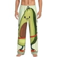 thumbnail image 1 of Easygdp Avocado1 Men's Pajama Pant, Sleep Elastic Waistband Lounge Pants - Large, 1 of 9
