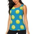 thumbnail image 1 of Easygdp Ball Tennis Women's Workout Tank Top, Running Top, Hiking Shirt, Quick-Dry for Running, Yoga, Hiking - X-Large, 1 of 9