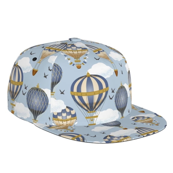 Easygdp Balloon Vintage Baseball Cap with Adjustable Flat Suitable for Head Circumference 22.4-23.6 in