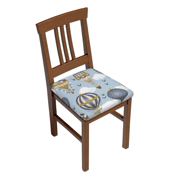 Easygdp Balloon Vintage Square Chair Cushion Cover Stretch Chair Seat Covers Removable Washable for Hotel, Bedroom, Office