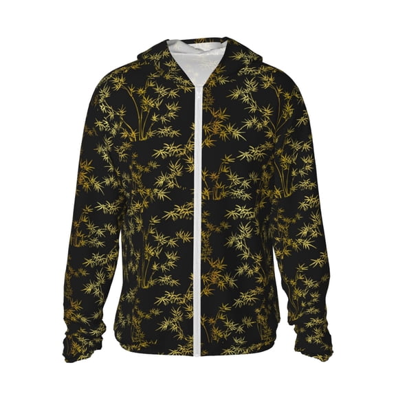 Easygdp Bamboo Lightweight Long Sleeve Sun Shirt Sports long-Sleeved Sun Protective Clothing, Quick Drying Breathable-Small